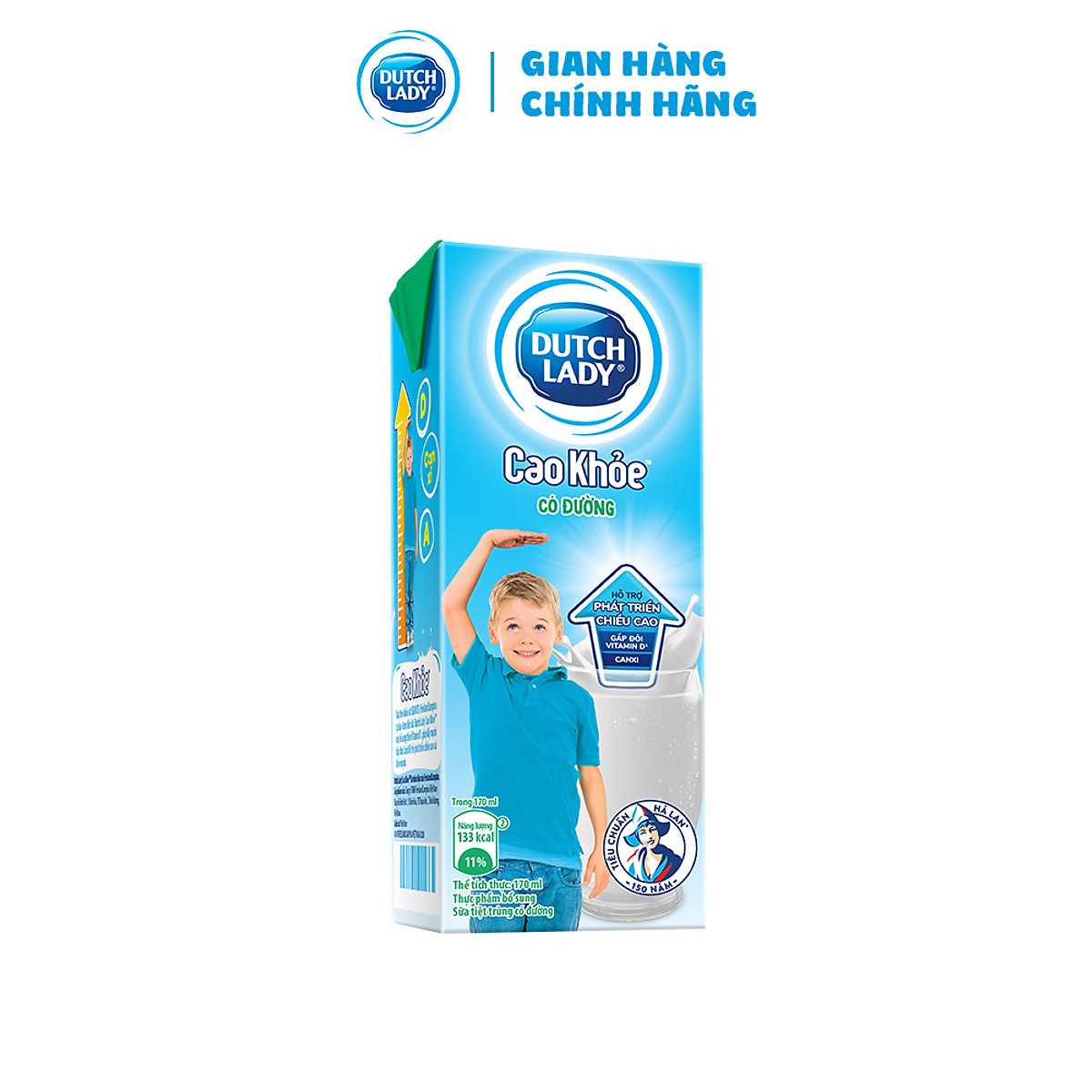 Thùng 48 Hộp Sữa Uống Dutch Lady Cô Gái Hà Lan Có Đường Cao Khỏe (48X170ml)