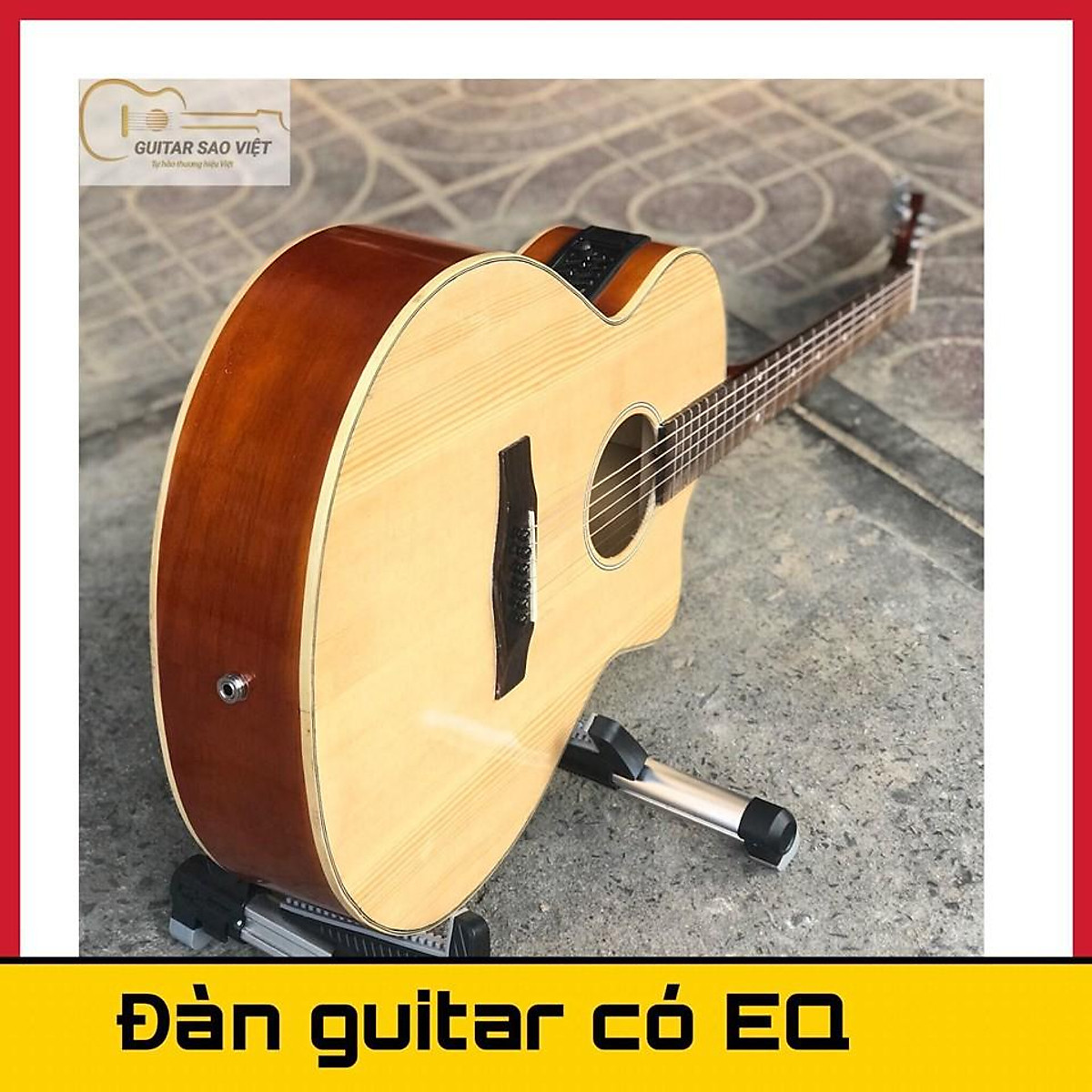 Đàn Guitar Acoustic có gắn EQ ra loa mã ET-11SV - Đàn guitar