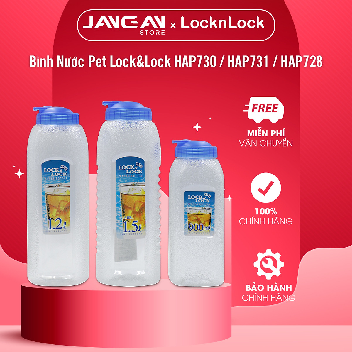 Bình Nước Pet Lock&Lock HAP730 1.2L