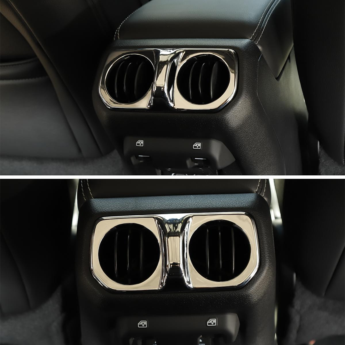 Mua Carbon Fiber Style Rear Back Air Vent Outlet AC Trim Cover For 18 Jeep  Wrangler --- Plating Color