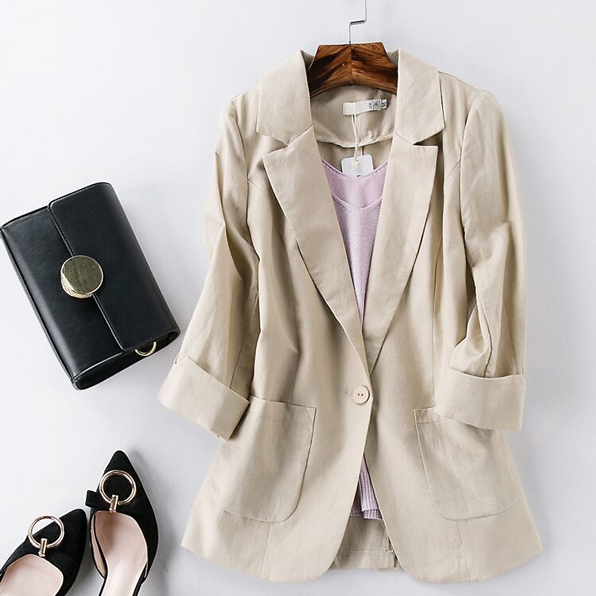 Áo Vest Linen Xanh Back To Work  GOSUMOVN