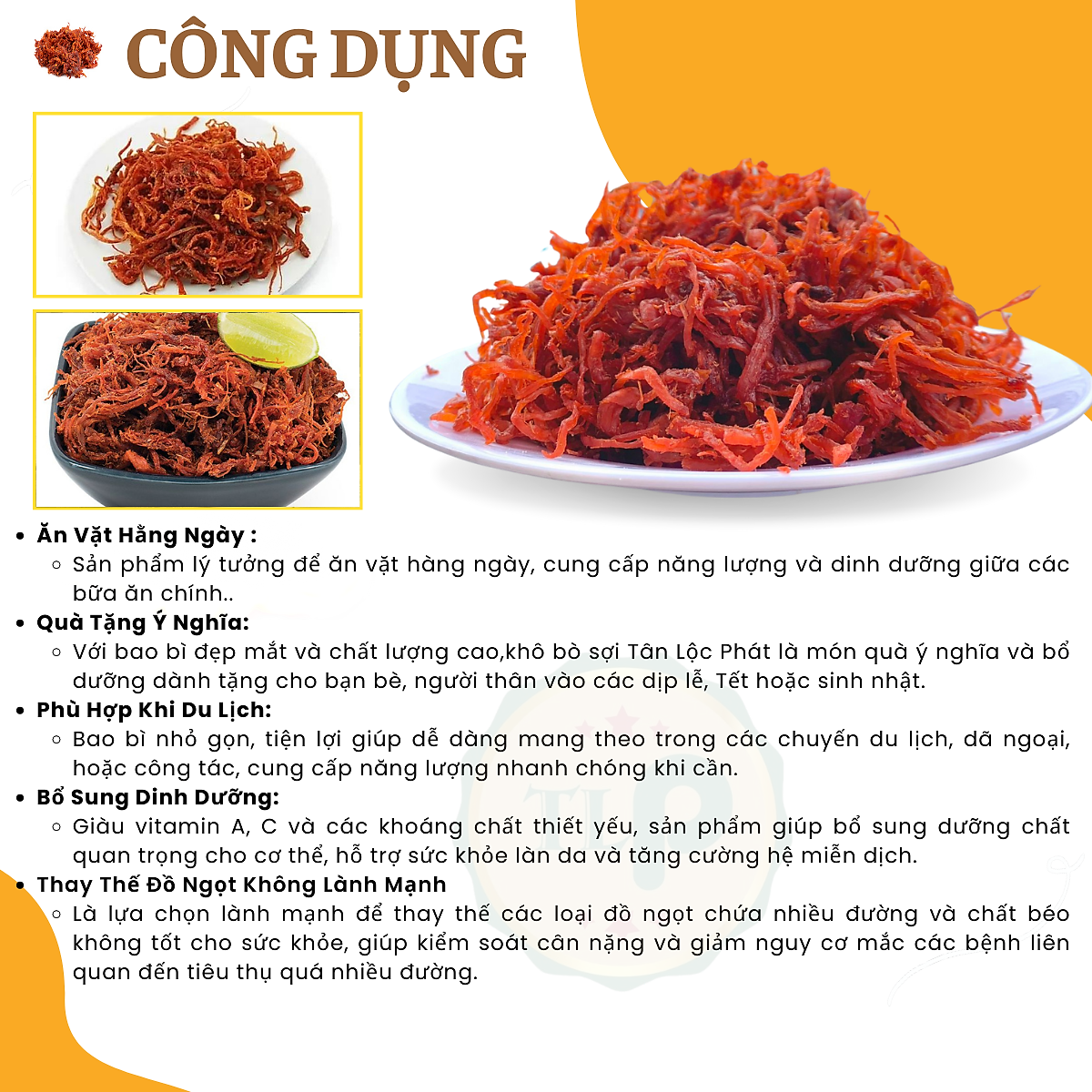KHÔ BÒ XÉ SỢI TÂN LỘC PHÁT