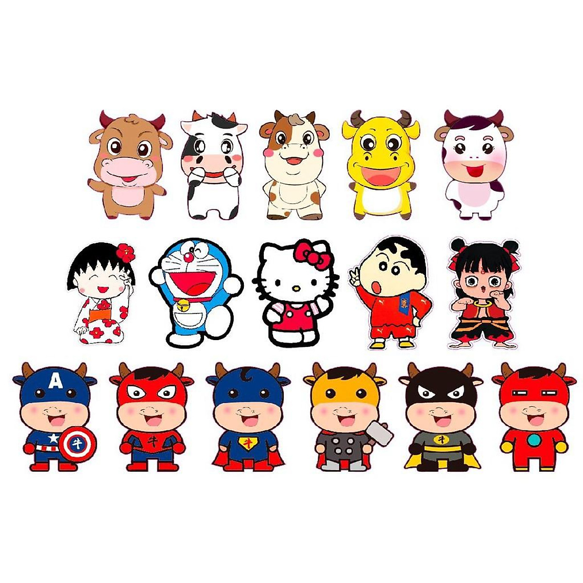 Set 10 bao lì xì 2021 mẫu mới hoạt hình (siêu nhân, doremon, con trâu,..) Set 10 bao lì xì 2021 mẫu mới hoạt hình (siêu nhân, doremon, con trâu,..)