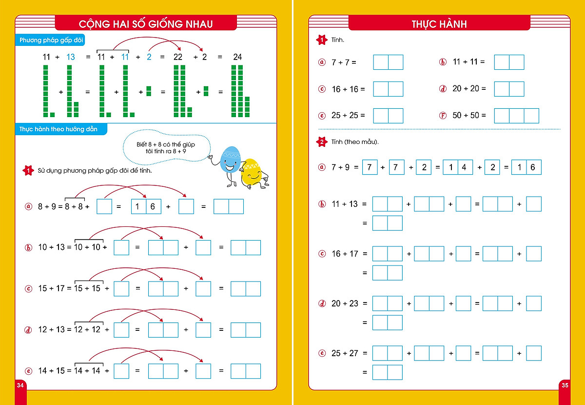 Combo giúp con giỏi toán dành cho trẻ 5-7 tuổi - Tính nhanh tính nhẩm và cộng trừ trong phạm vi 100