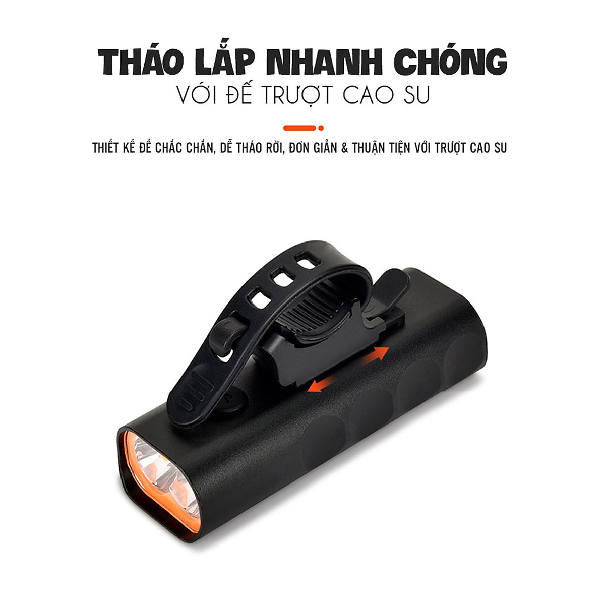 Đèn Xe Đạp Mini Nhỏ Gọn 2 Bóng LED T6 Độ Sáng Cao Vỏ Nhôm Chống Nước Dung Lượng Pin 2000mAh Sạc Điện Mai Lee