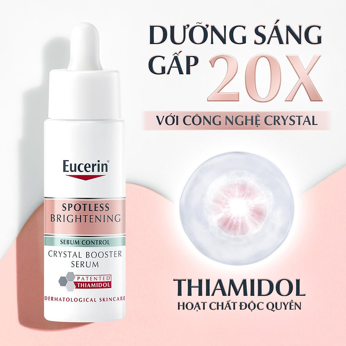 Tinh chất giảm thâm nám chuyên biệt cho da nhờn & hỗn hợp Eucerin Crystal Booster Serum 30ml