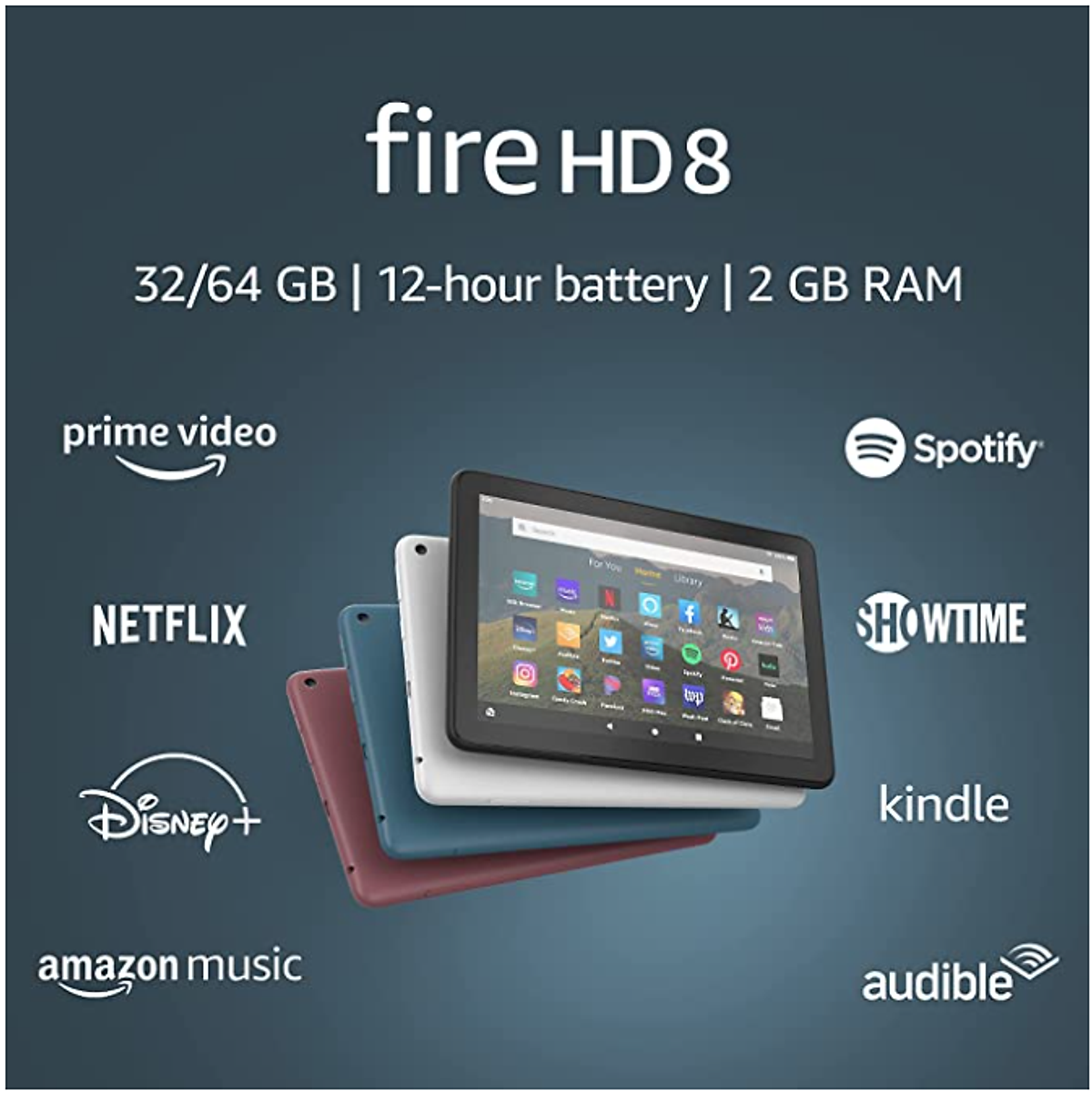 Máy tính bảng Fire HD 8 - 2021 Bộ nhớ 32Gb, Ram 2Gb - Máy tính bảng