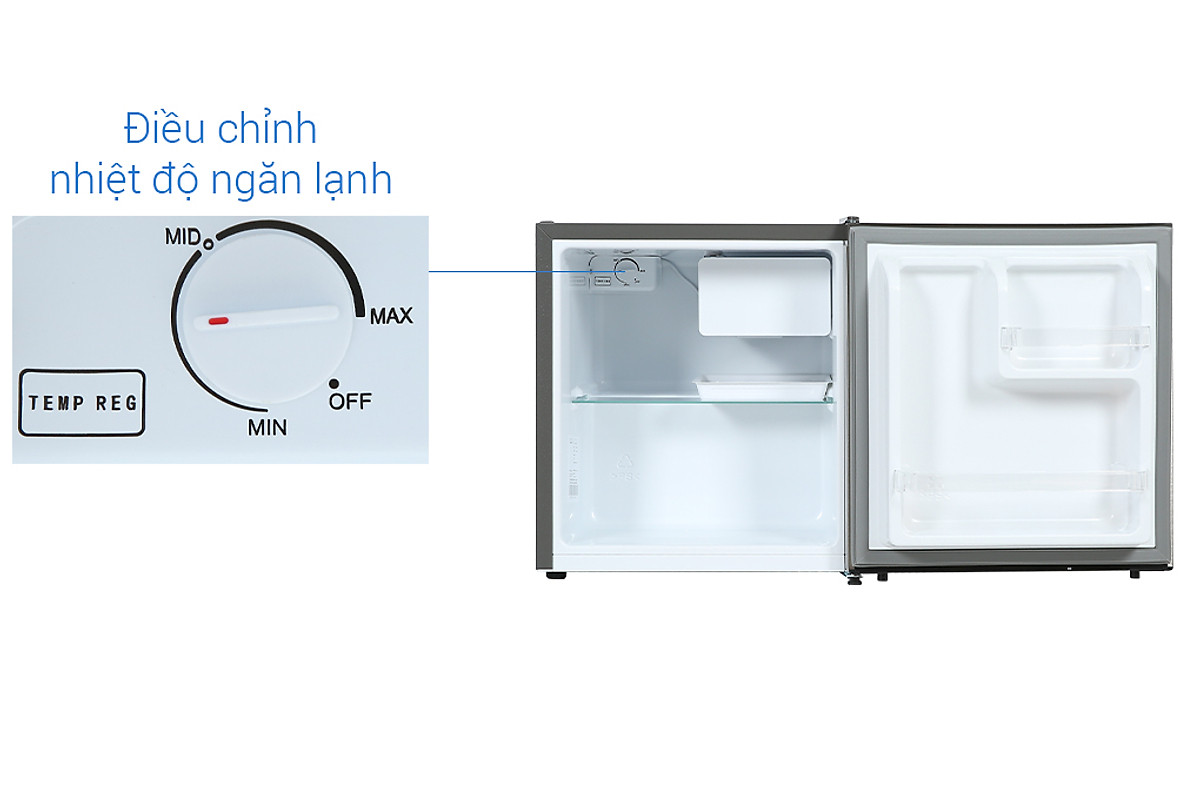 Nút tùy chỉnh nhiệt độ của tủ lạnh mini Electrolux