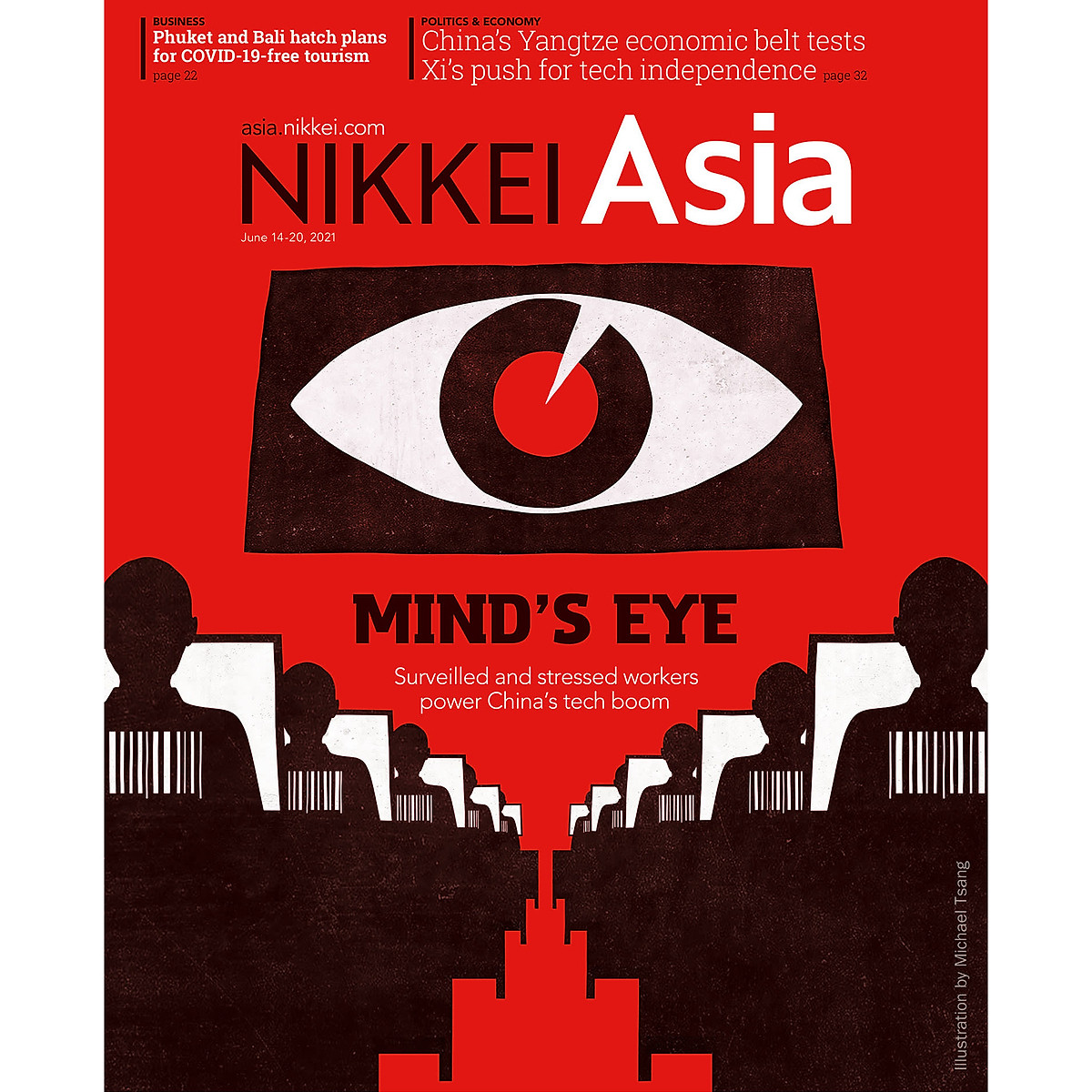 Nikkei Asian Review: Nikkei Asia - 2021: MIND'S EYE - 24.21 tạp chí kinh tế nước ngoài, nhập khẩu từ Singapore