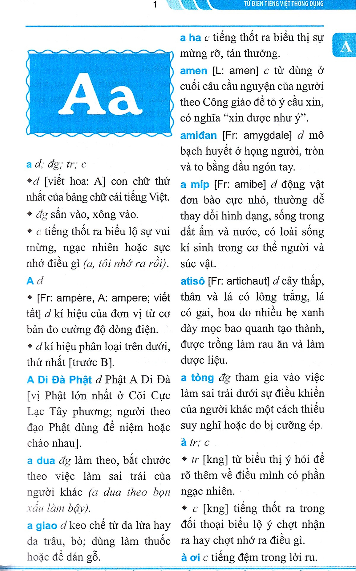 Từ Điển Tiếng Việt Thông Dụng Dành Cho Học Sinh - Khổ 10x16 (Bìa Màu Vàng) (Quà Tặng: Bút Animal Kute')