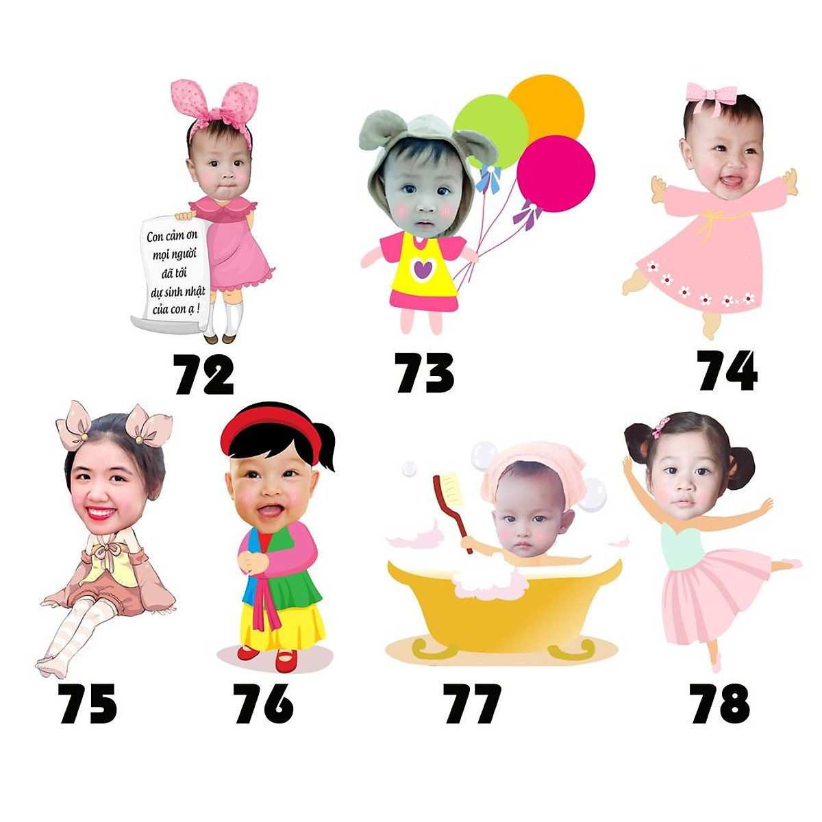 Chibi 30cm - Phụ kiện - Vật liệu trang trí