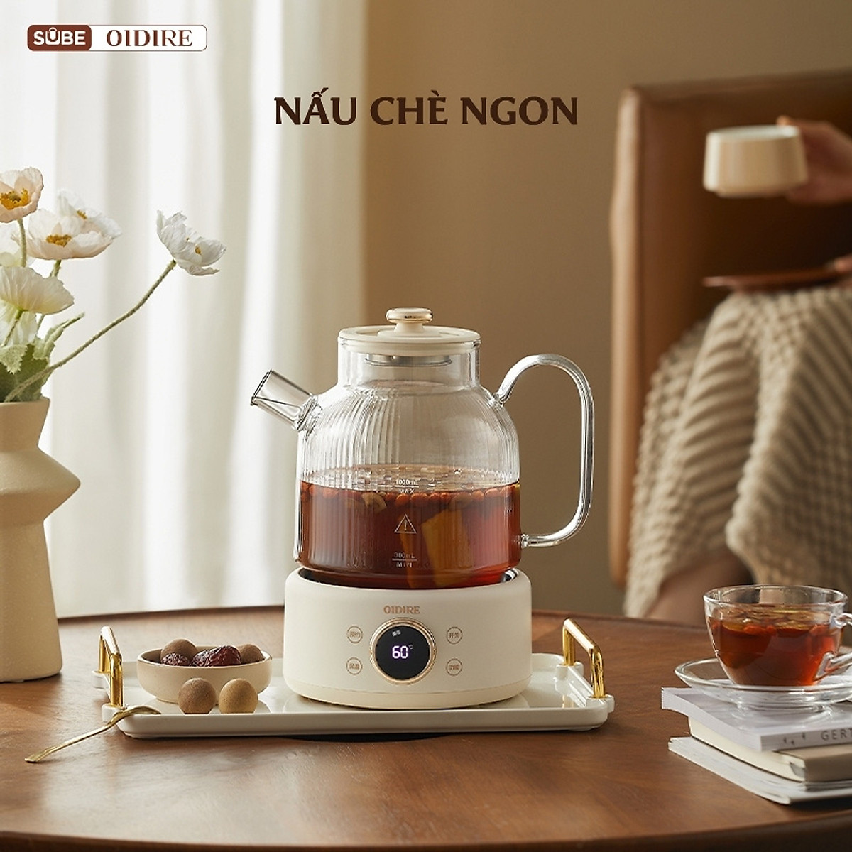 Bình pha trà OIDIRE 1L ODI05A 530W - Hàng chính hãng