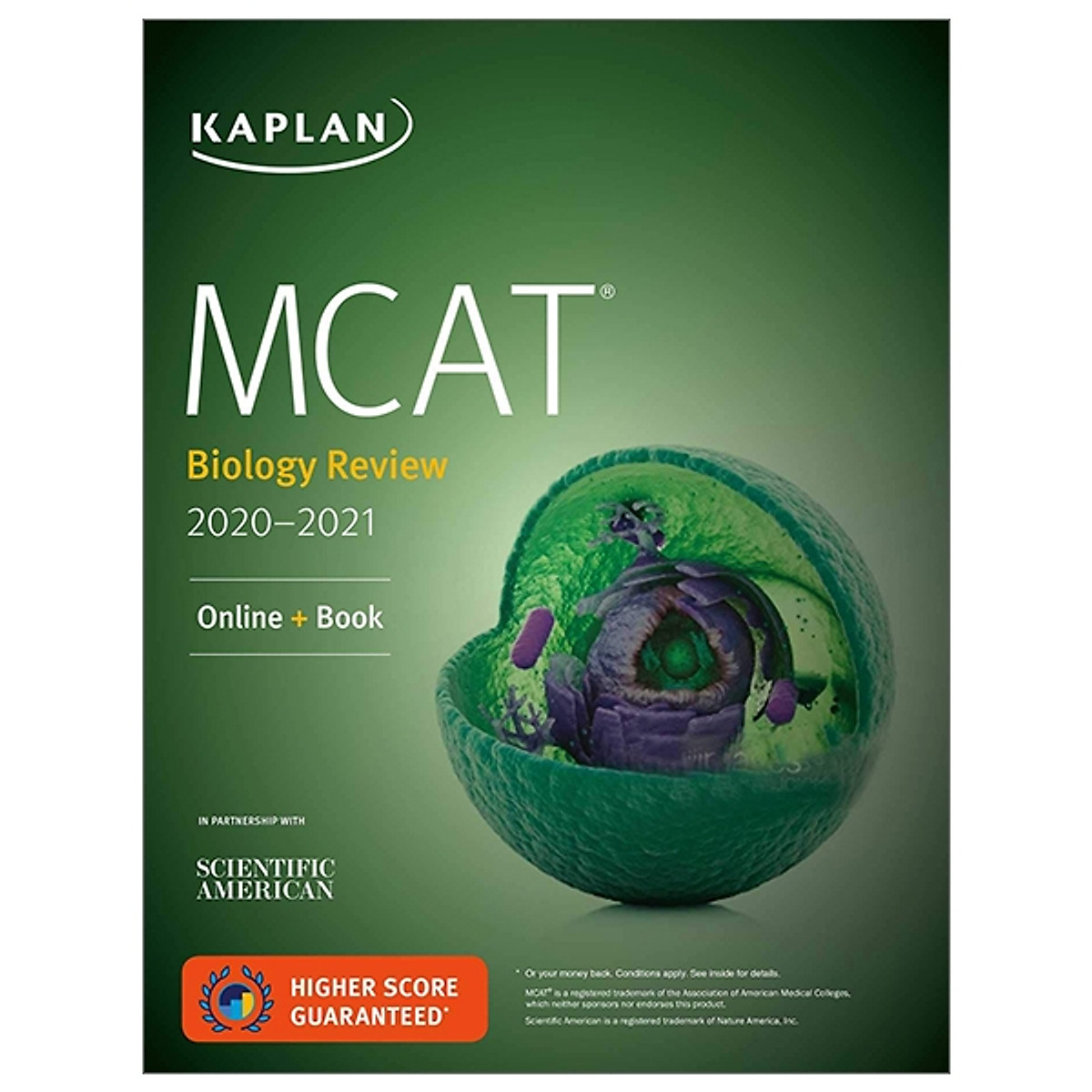 MCAT Biology Review 2020-2021: Online + Book (Kaplan Test Prep)