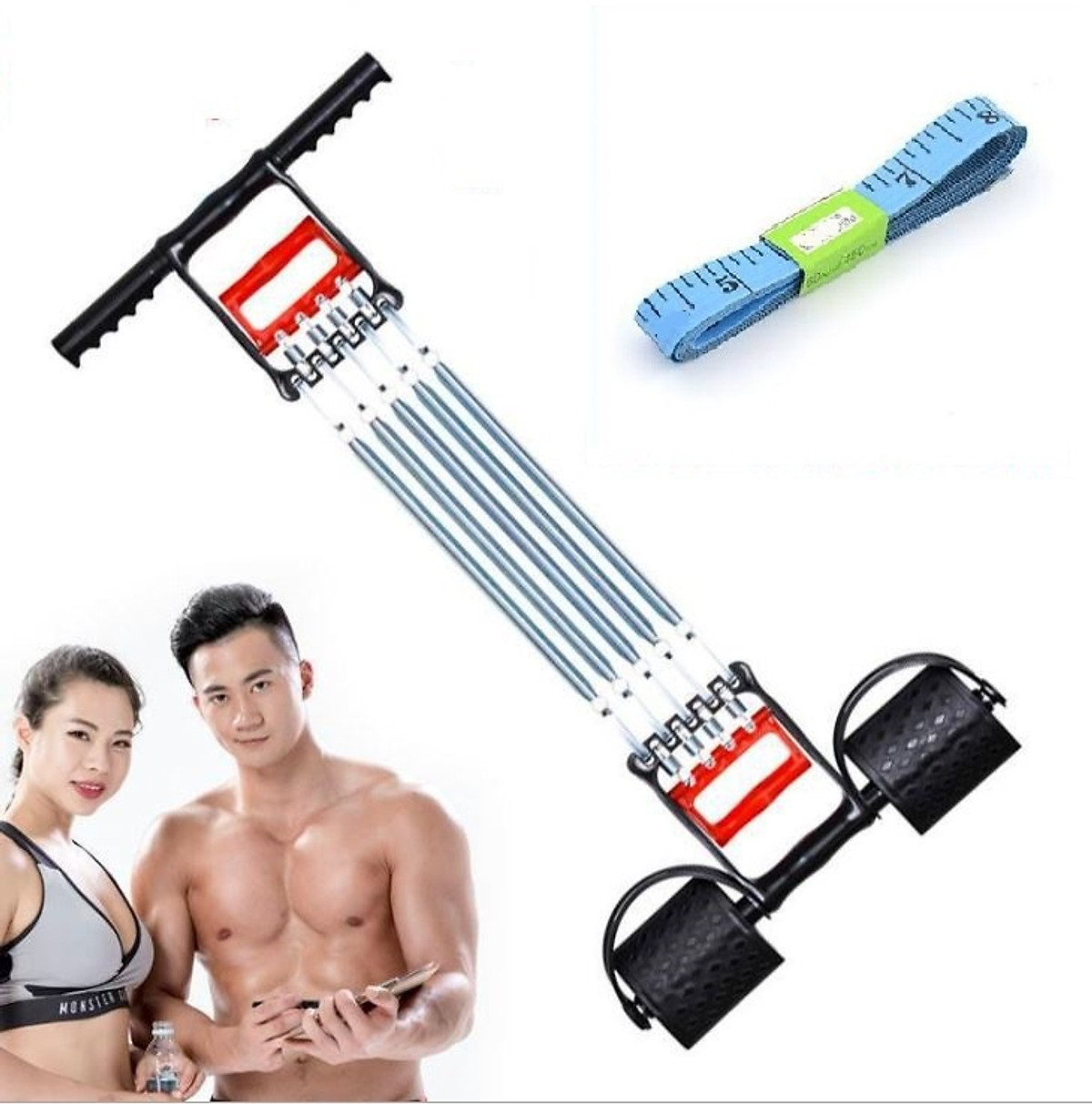 Dây Kéo Lò Xo 5 Sợi Tháo Lắp Đa Năng 2in1 Bản To Nâng Cấp (Tặng Thước Đo Vòng Eo)