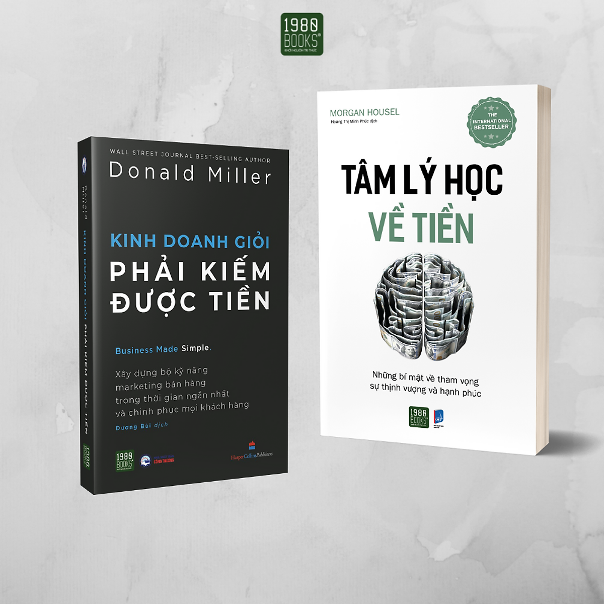 Sách - Combo 2 cuốn Tâm lý học về tiền + Kinh doanh giỏi phải kiếm được tiền - 1980Books