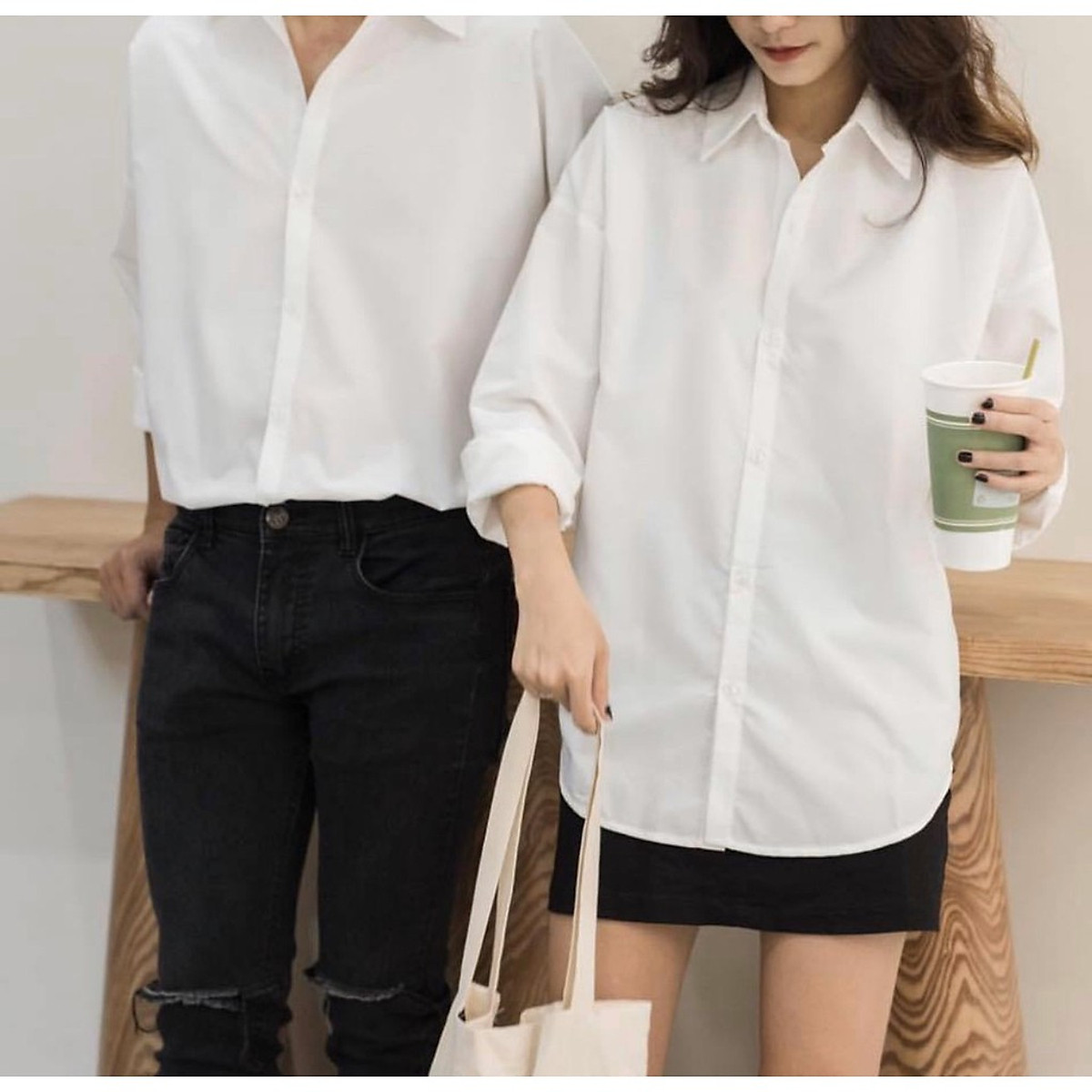 Mua Áo Sơ Mi Trắng Form Rộng Unisex Nam Nữ Tay Dài Hàn Quốc Kiểu Cổ Bẻ Vải Lụa Nhiều Màu - SMD01 - Màu trắng - M tại Hương Nemo Style Mua Áo Sơ Mi Trắng Form Rộng Unisex Nam Nữ Tay Dài Hàn Quốc Kiểu Cổ Bẻ Vải Lụa Nhiều Màu - Smd01 - Màu Trắng - M Tại Hương Nemo Style