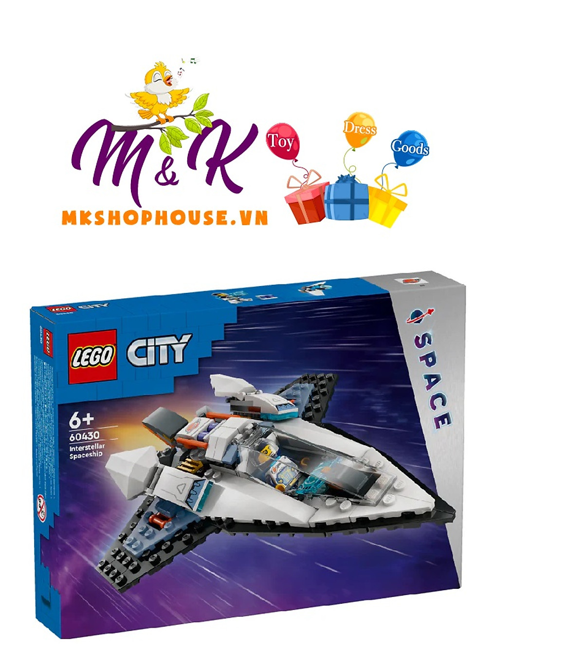 LEGO CITY 60430 Đồ chơi lắp ráp Phi thuyền liên hành tinh (240 chi tiết)