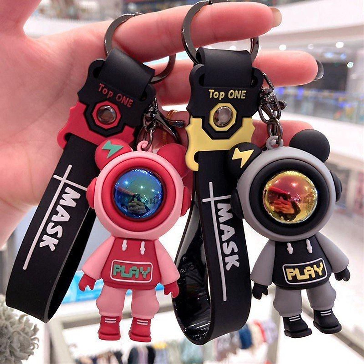 Móc Khóa Cute Hình Gấu Mas Móc Khóa Xe Máy Móc Chìa Khóa Móc Khóa Đẹp