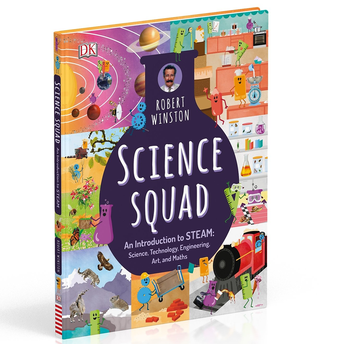 Sách Science Squad - Một Cuốn Sách Vô Cùng Hấp Dẫn Về Chủ Đề STEAM Với Biệt Đội Khoa Học Của Robert Winston Dành Cho Trẻ Từ 7 Tuổi - Á Châu Books, Bìa Cứng, In Màu