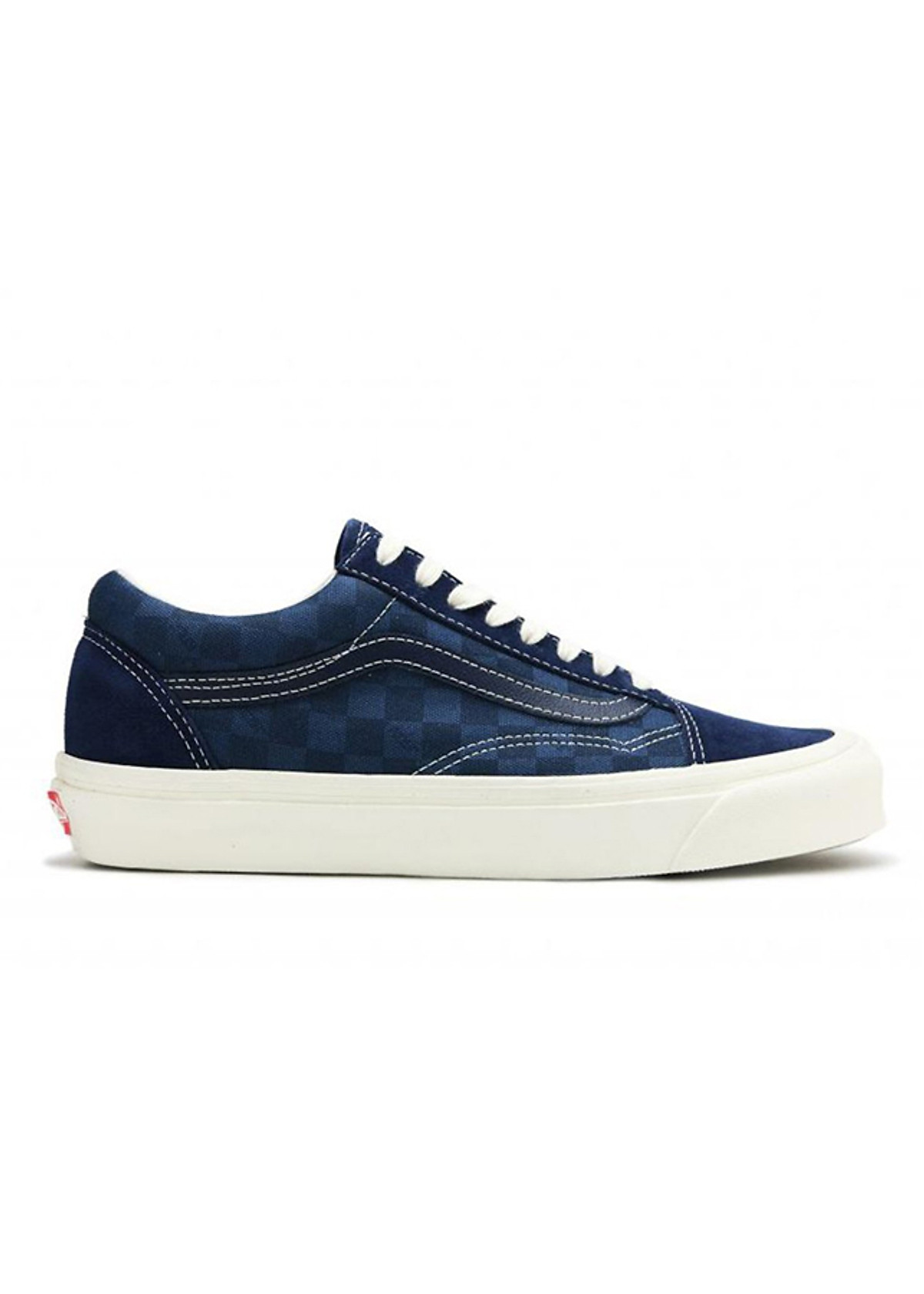 Mua Giày Sneaker Unisex Vans Vault Og Old Skool Lx Checkerboard Majolica  Blue | Tiki