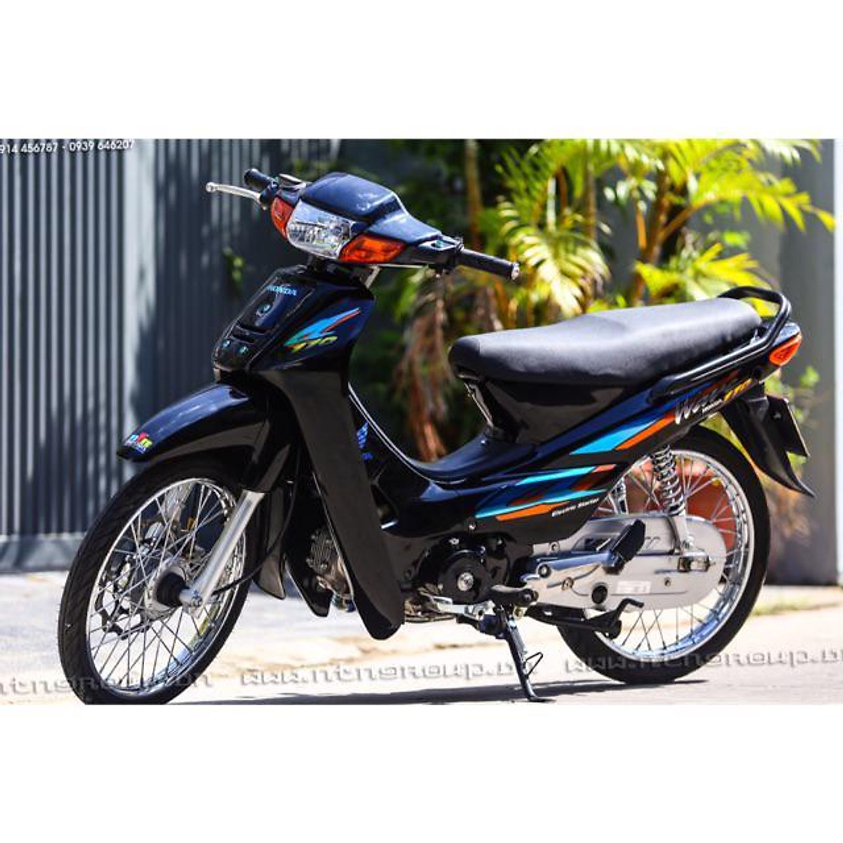Tổng hợp hơn 92 wave 110 xanh tuyệt vời nhất 21 TEM XE WAVE 110 KIENG PHOI MAU XANH TRANG DO VANG