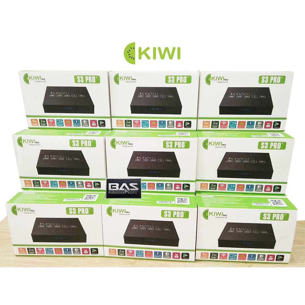 Kiwibox S3 Pro, Ram 2G, hỗ trợ cổng quang, bluetooth, hàng chính hãng