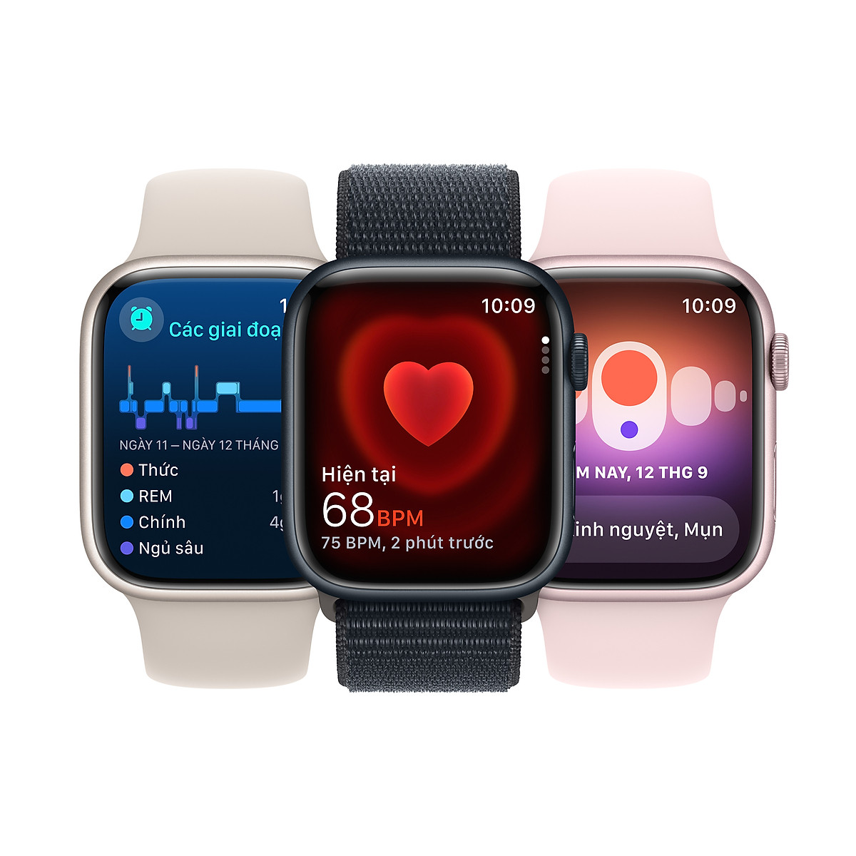 Apple Watch Series 9 GPS Sport Loop (Viền Nhôm, Dây vải)