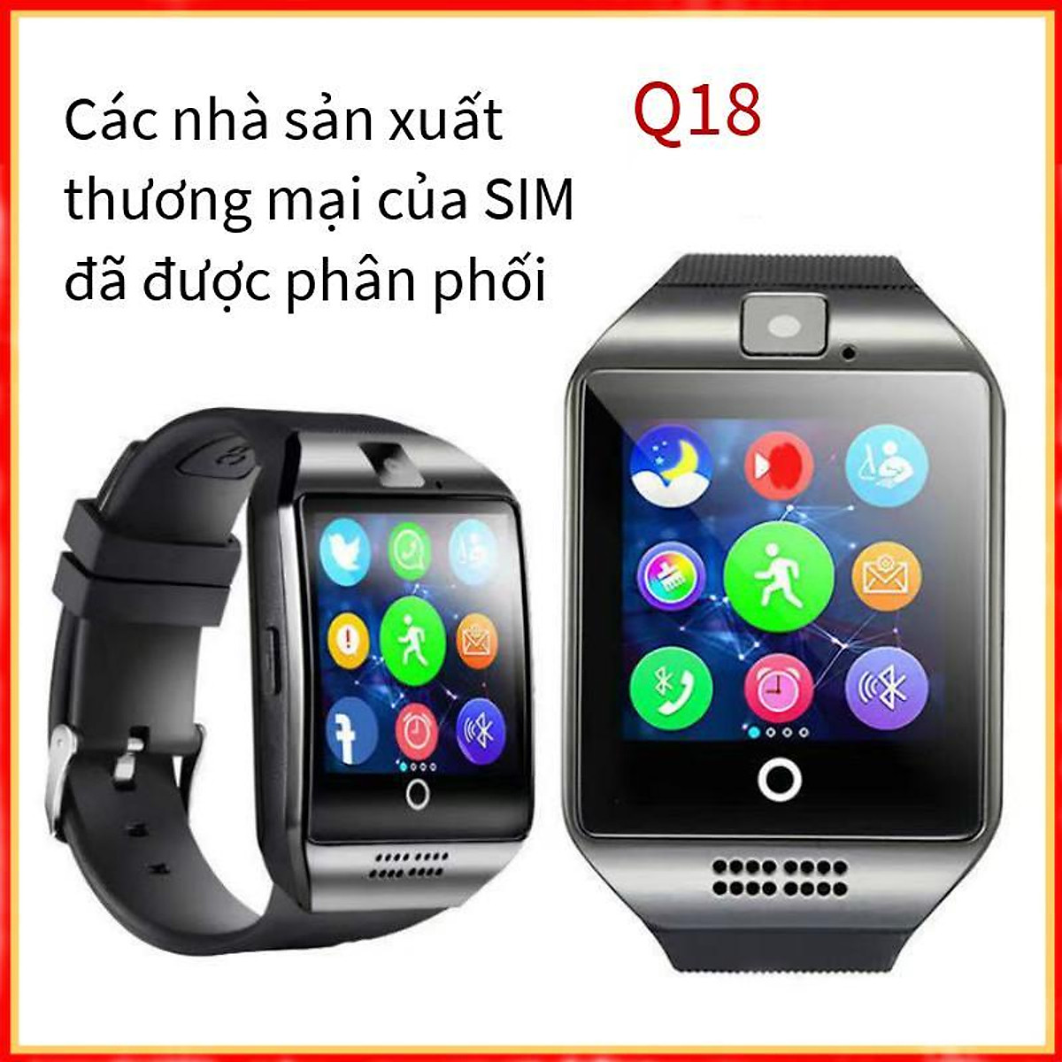 Giá thấp nhất Bán Q18 Đồng hồ thông minh Màn hình cong Màn hình ...