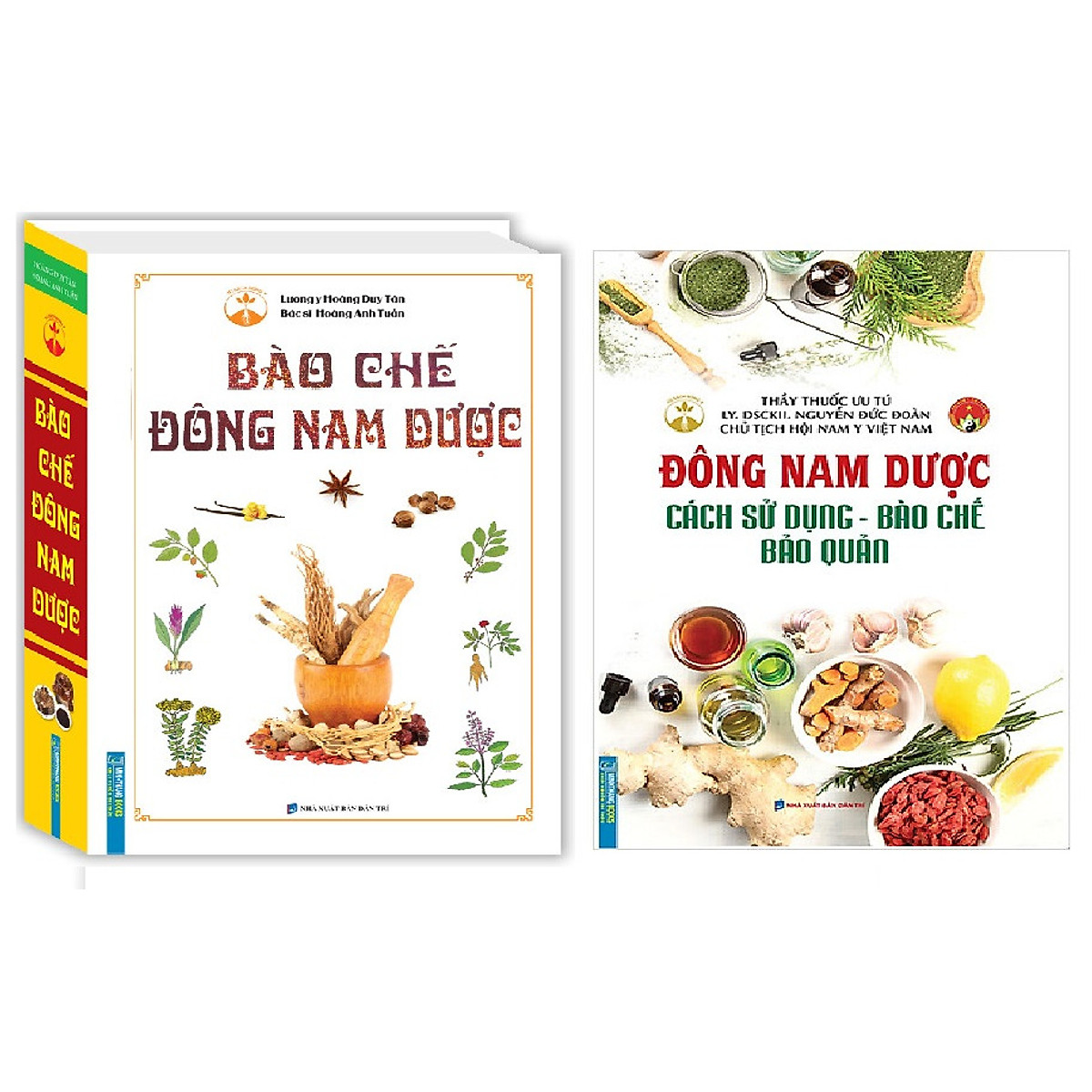 Combo Bào chế đông nam dược(bìa cứng)+Đông Nam Dược (Cách Sử Dụng - Bào Chế - Bảo Quản)