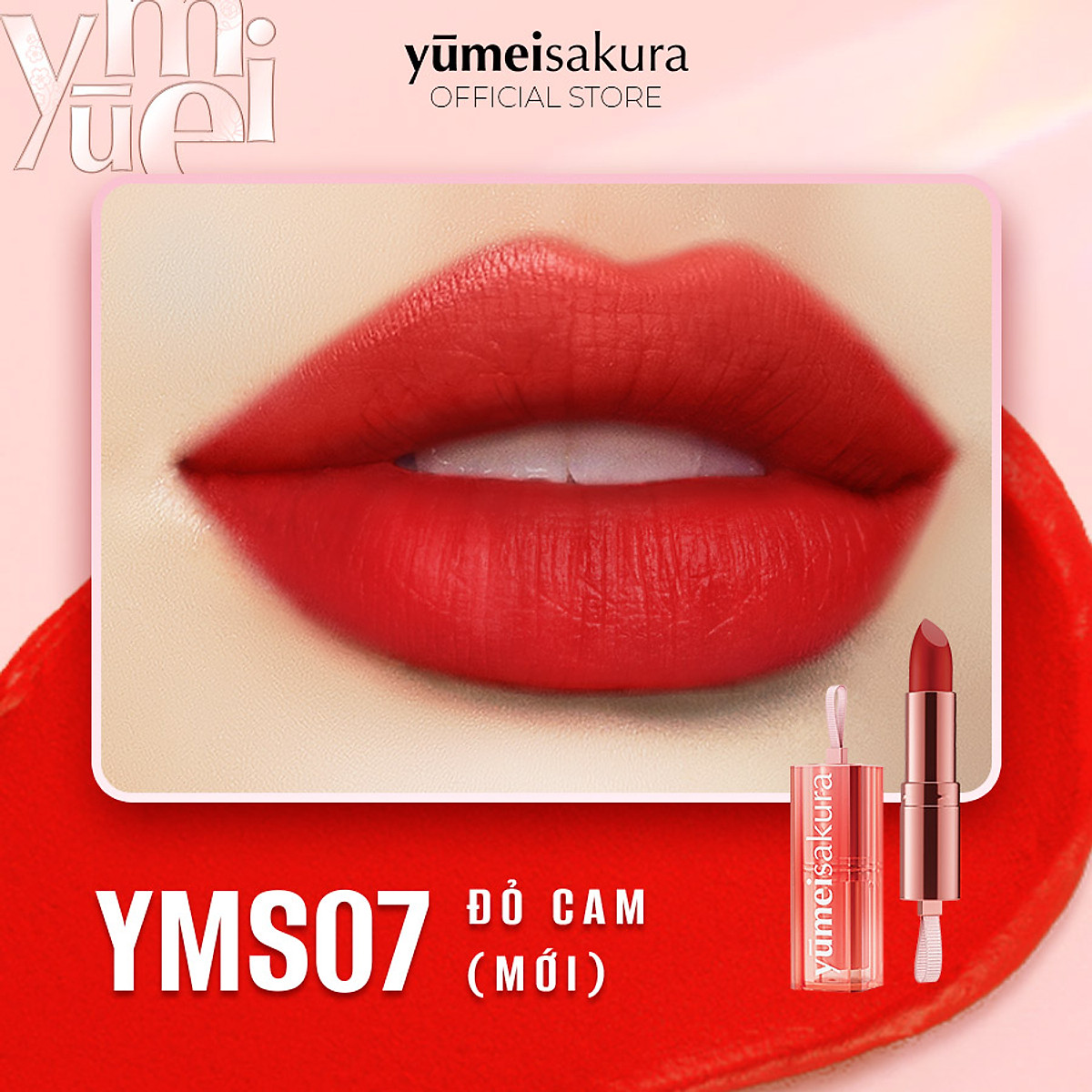 Son Thỏi Lì Mịn Chotto Matte Yumeisakura Đỏ Cam Candy Apple ...