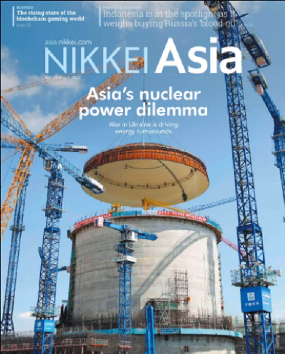 Nikkei Asian Review: Nikkei Asia - 2022: ASIA'S NUCLEAR POWER DILEMMA - 17.22 tạp chí kinh tế nước ngoài, nhập khẩu từ Singapore