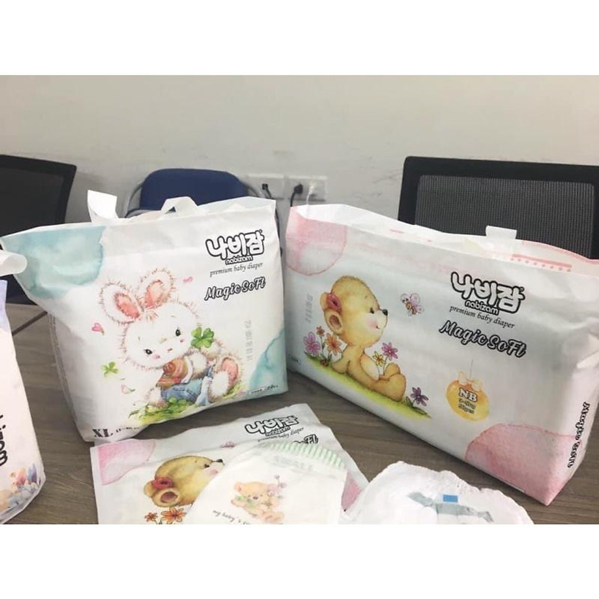 Combo 4 bịch Tã Bỉm Nabizam Magic Sofl dán/quần Nội địa Hàn cao cấp mềm ma thuật đủ size