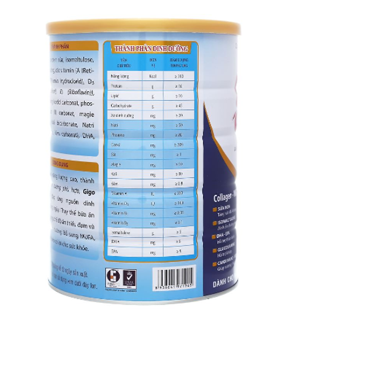 HI-CANXI hiệu GIGO Gold 900 gr : sữa bột dinh dưỡng ngừa loãng xương & tiểu đường cho người trưởng thành