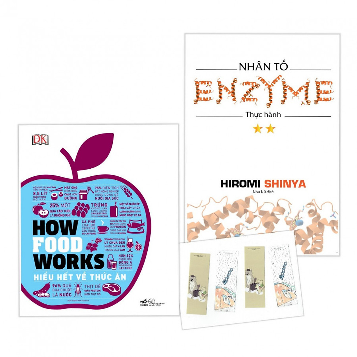 Combo How Food Works (Hiểu Biết Về Thức Ăn) + Nhân Tố Enzim - Thực Hành - Tặng Kèm Bookmark PD