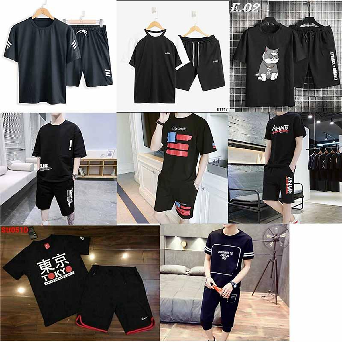 Mua Đồ Bộ Thể Thao Nam Nữ Online - Set Quần Áo Bốn Mùa Đẹp Cao Cấp Mặc Nhà  Đi Chơi Thoải Mái 09 (Tâm Shop) - Bộ Thể Thao Bất Kì,M