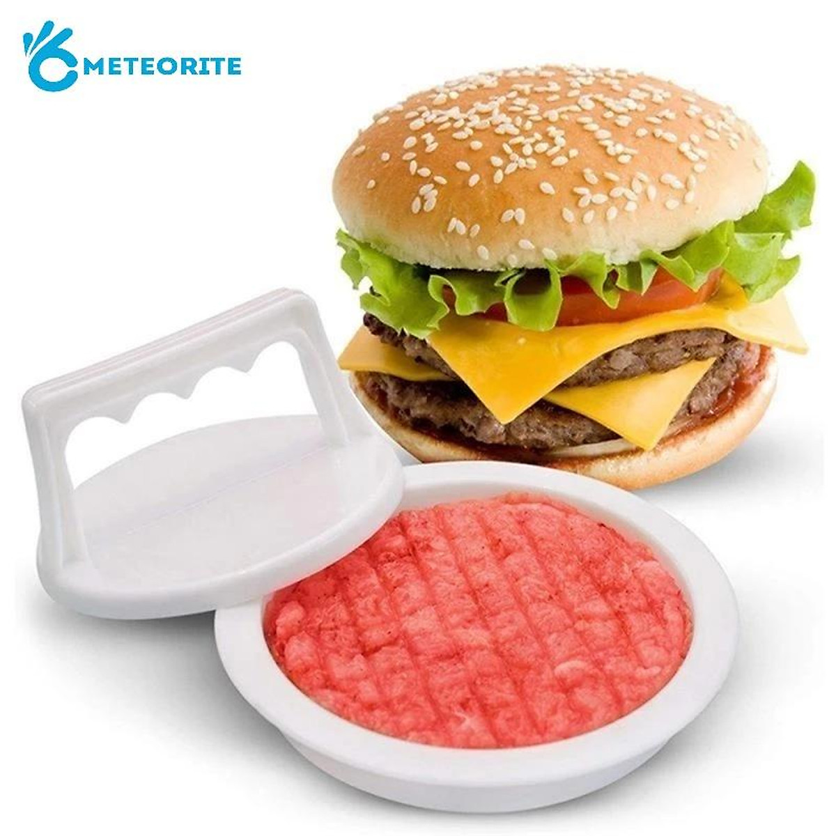 Mua 1 Bộ Khuôn Ép Thịt Làm Hamburger Hình Tròn Bằng Nhựa Cấp Thực ...