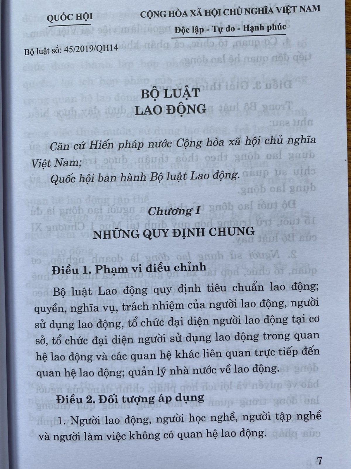 Bộ Luật Lao Động ( Hiện hành ) 