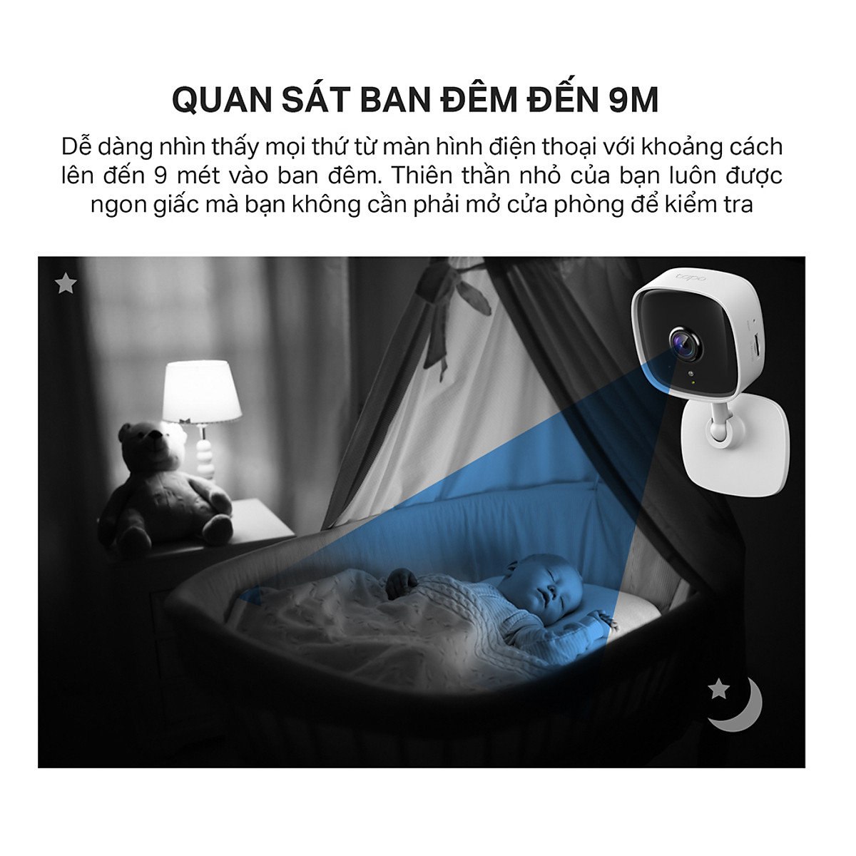 Camera WiFi Thông Minh TP-Link Tapo C100 An Ninh Cho Gia Đình - Hàng Chính Hãng