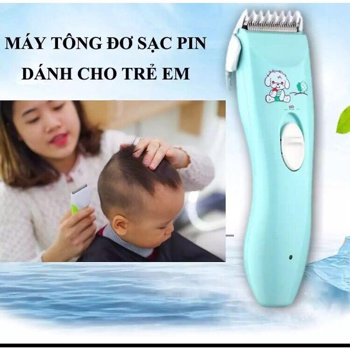 Tông đơ cắt tóc trẻ em cao cấp TOIR TR102 cắt tóc cho bé. An toàn,
