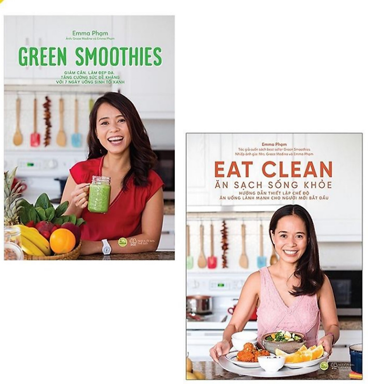 Combo sách - 2 cuốn Eat Clean Ăn sạch sống khỏe + Green Smoothies