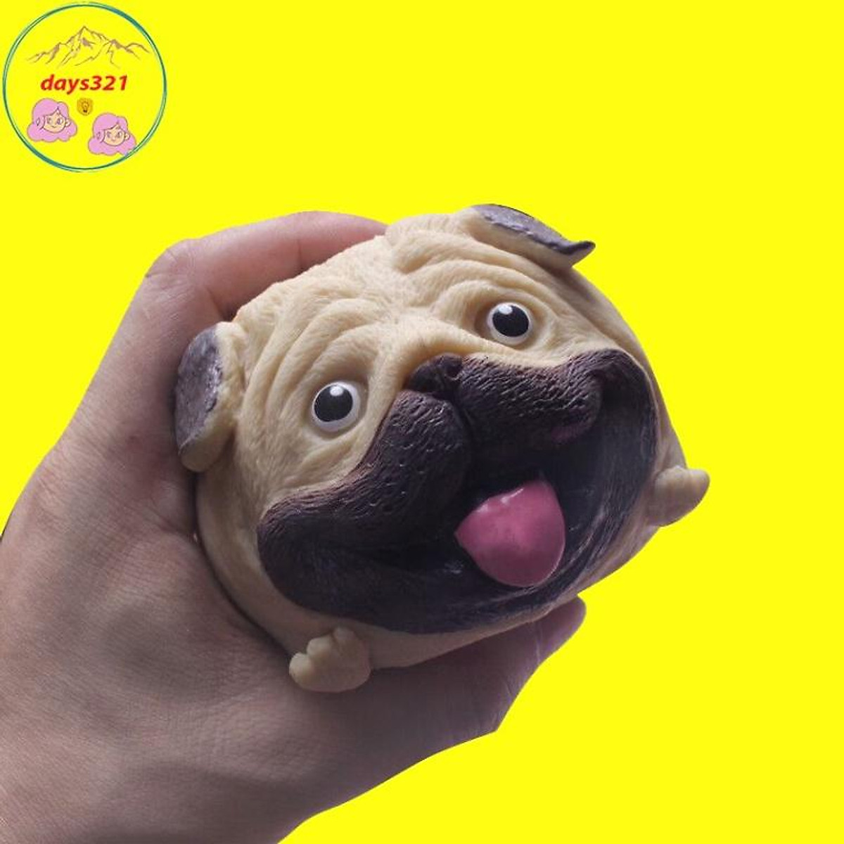 Squishy Mochi hình chó pug pitbull mập ú mềm mịn dễ thương chân ...