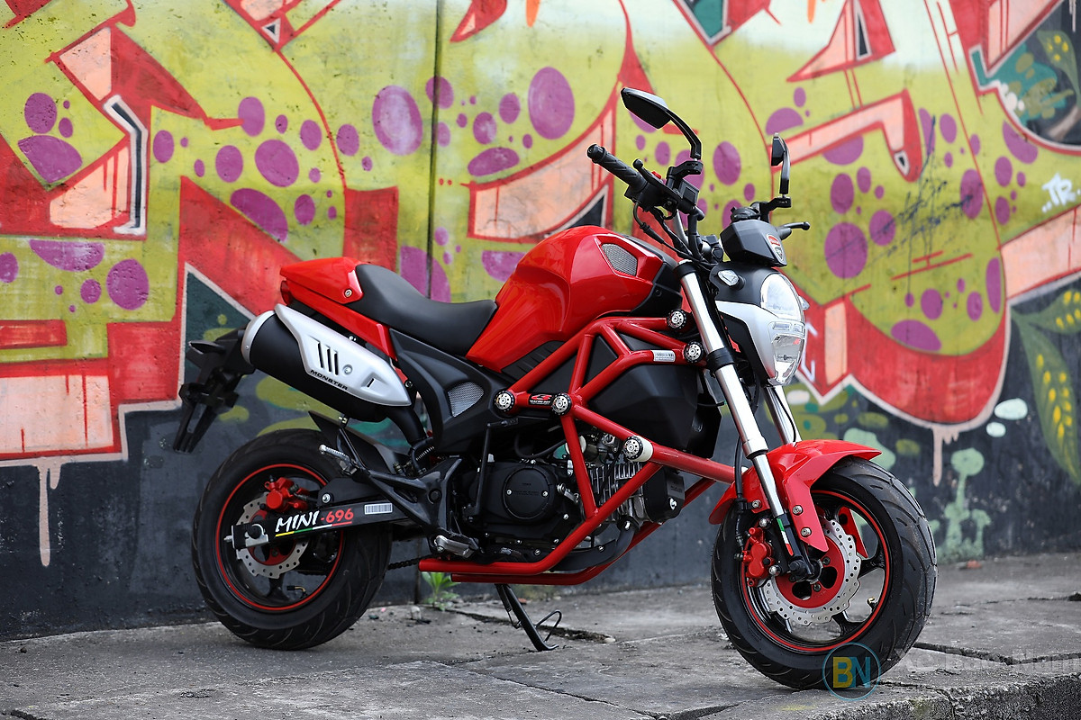 Schannel  Ducati Minibike Monster 110cc Xe ngầu thế này mà giá chỉ 30  triệu KHÔNG THỂ TIN NỔI  YouTube
