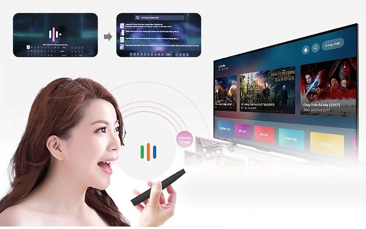 Smart box android tv Q mới có điều khiển giọng nói tiếng việt hỗ trợ bluetooth Wifi băng tần kép cài sẵn chương trình tivi và xem phim HD miễn phí vĩnh viễn - Hàng nhập khẩu
