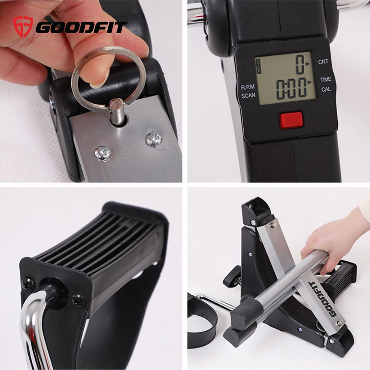 Xe đạp thể thao, xe đạp gấp gọn người lớn GoodFit tùy chỉnh độ nặng, tập thể dục tại nhà GF002MB