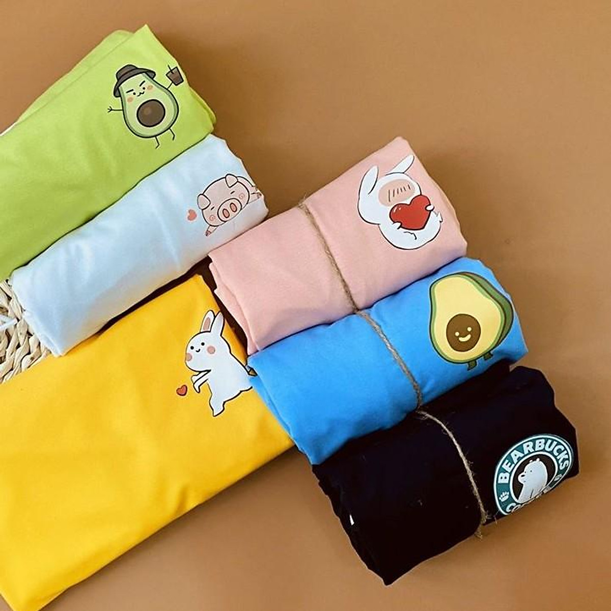 Áo Thun Nữ Tay Ngắn Hình Icon Xương Cá Nhiều Màu - Unisex - Cotton - Mã AT017