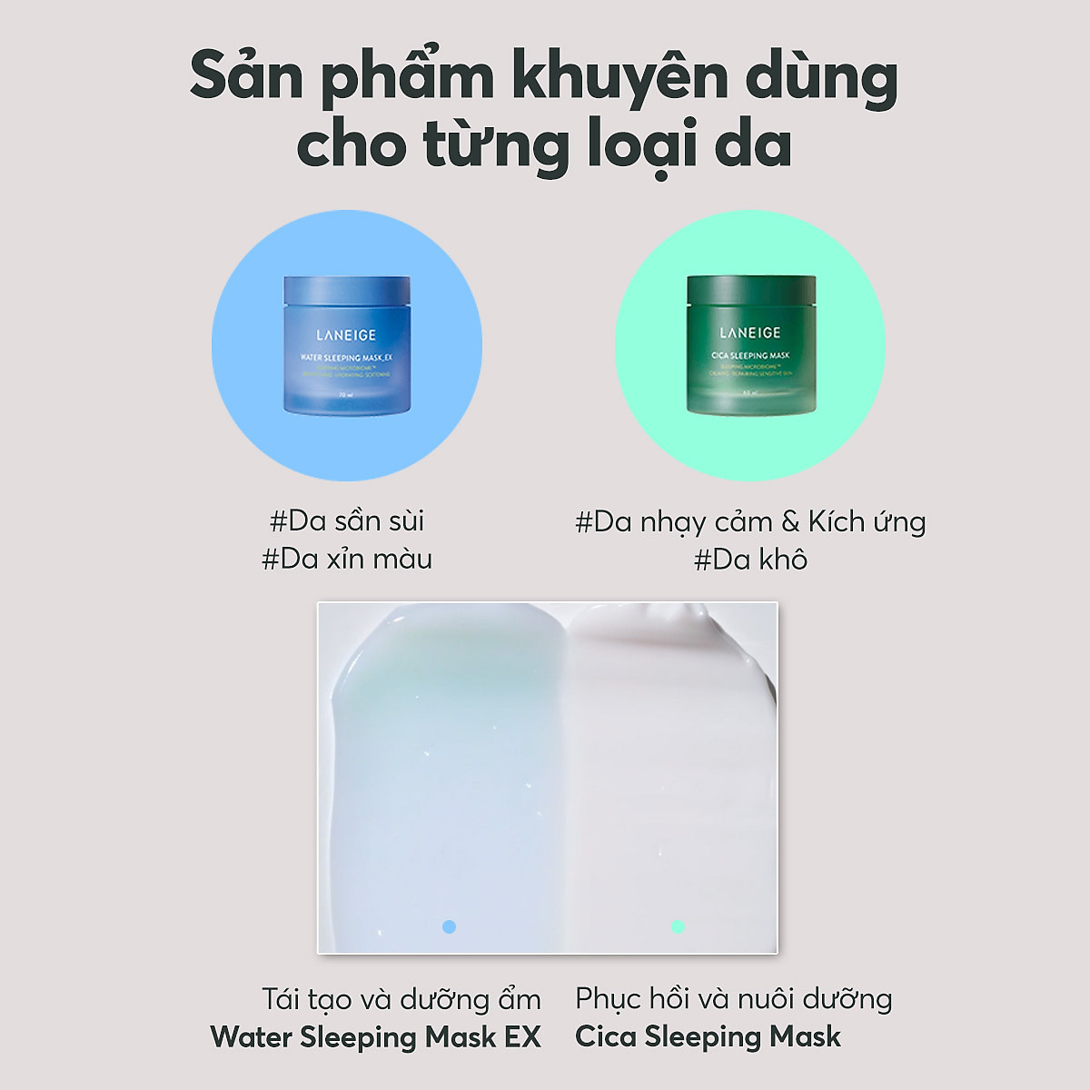 Mặt Nạ Ngủ Dưỡng Ẩm Và Tăng Khả Năng Tự Vệ Của Da Phiên Bản Cải Tiến LANEIGE Water Sleeping Mask EX