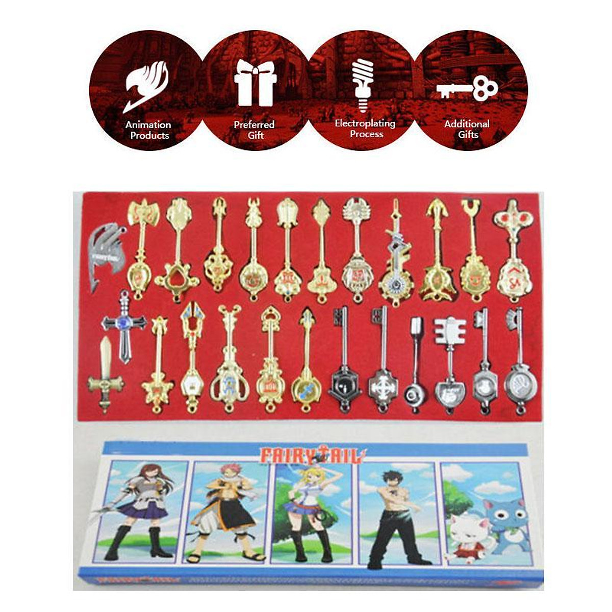 Mua 18pcs Anime Fairy Tail Lucy Lucy Heart Celestial Spirit Gate Key Pendant tại Wonder home Mua 18pcs Anime Fairy Tail Lucy Lucy Heart Celestial Spirit Gate Key Pendant tại Wonder home