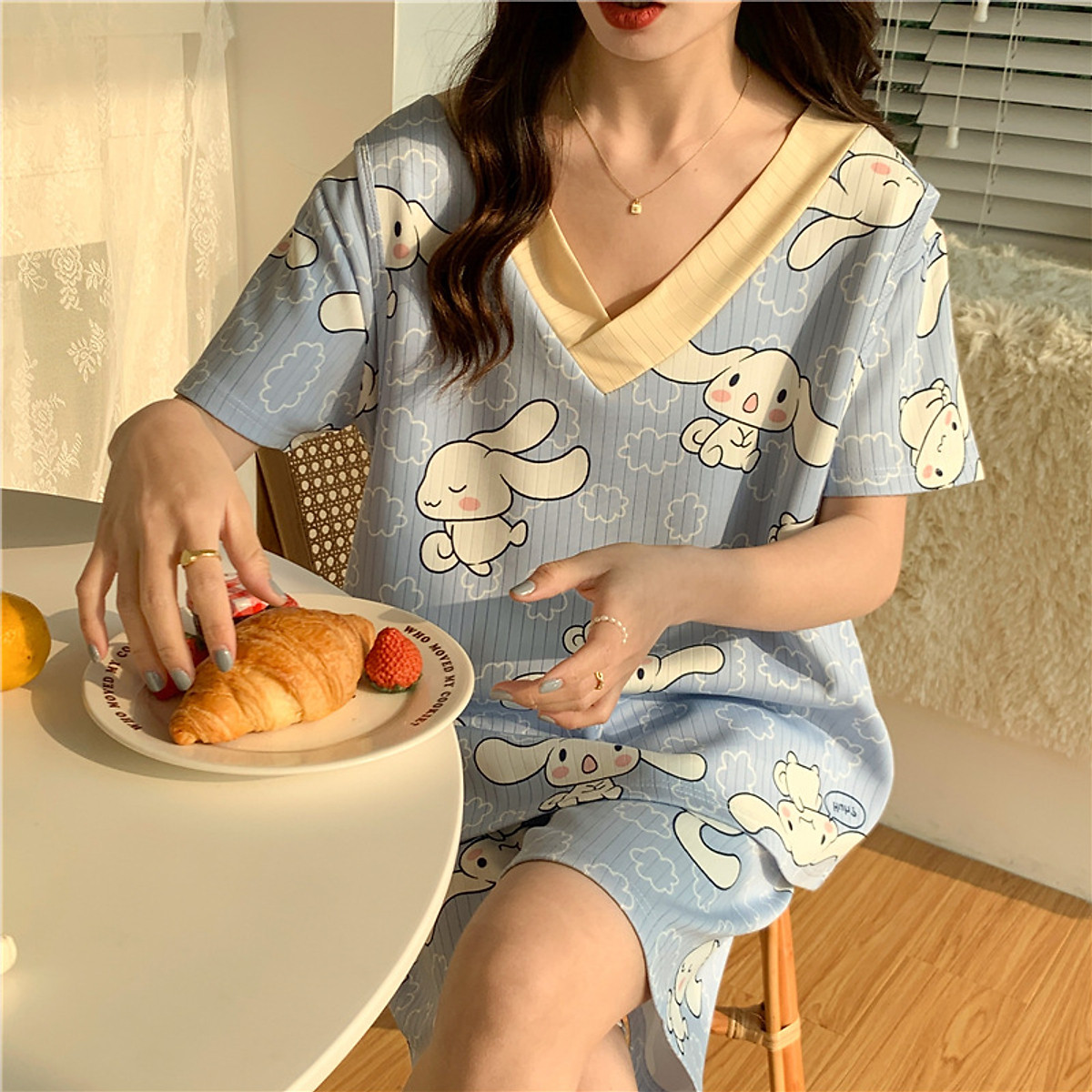 Bộ Đồ Bầu Cộc Hè 2023 - Quần Áo Lửng Mặc Nhà Cho Mẹ Sau Sinh Và