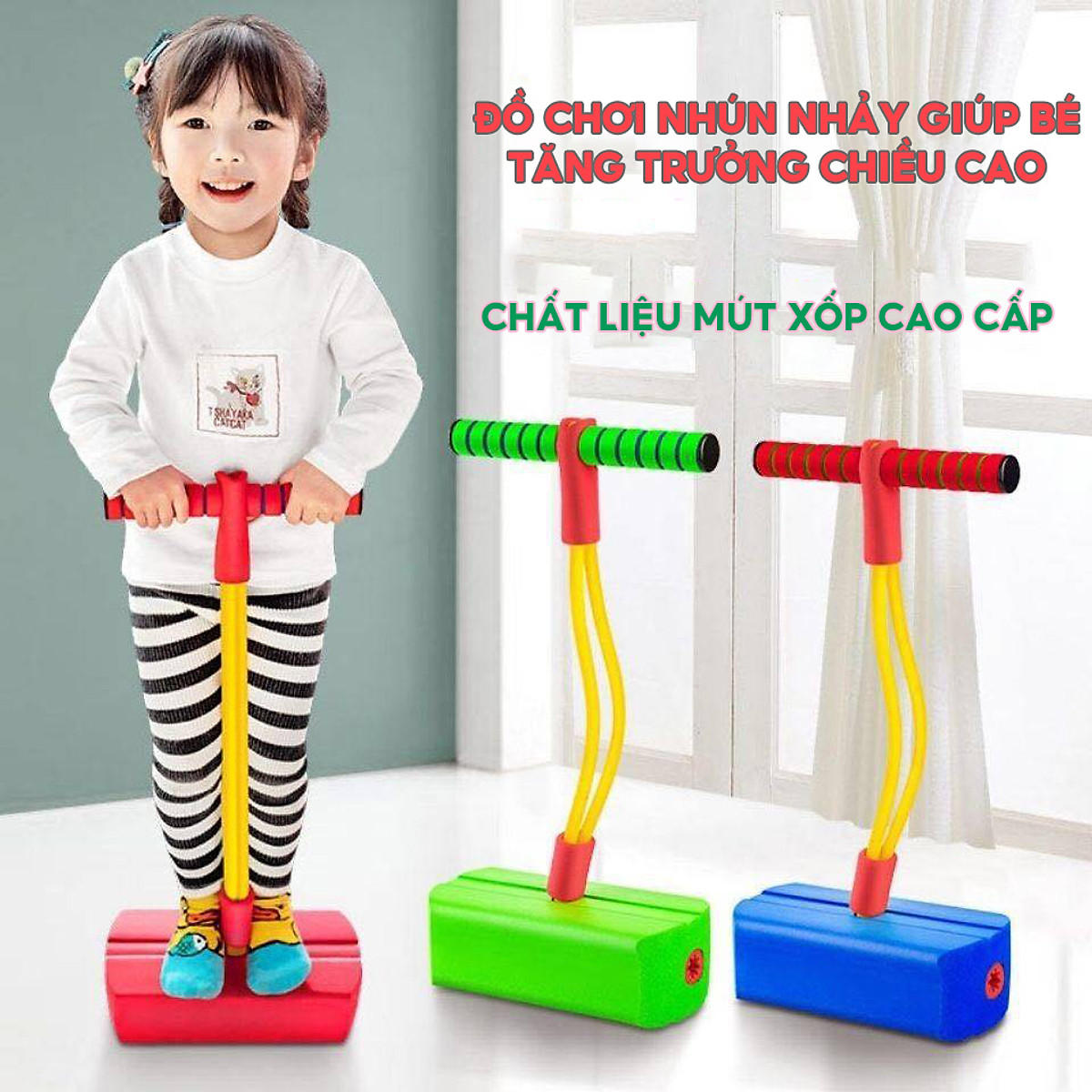 Đồ Chơi Trẻ Em Gậy Nhún Nhảy Giúp Bé Tăng Trưởng Chiều Cao