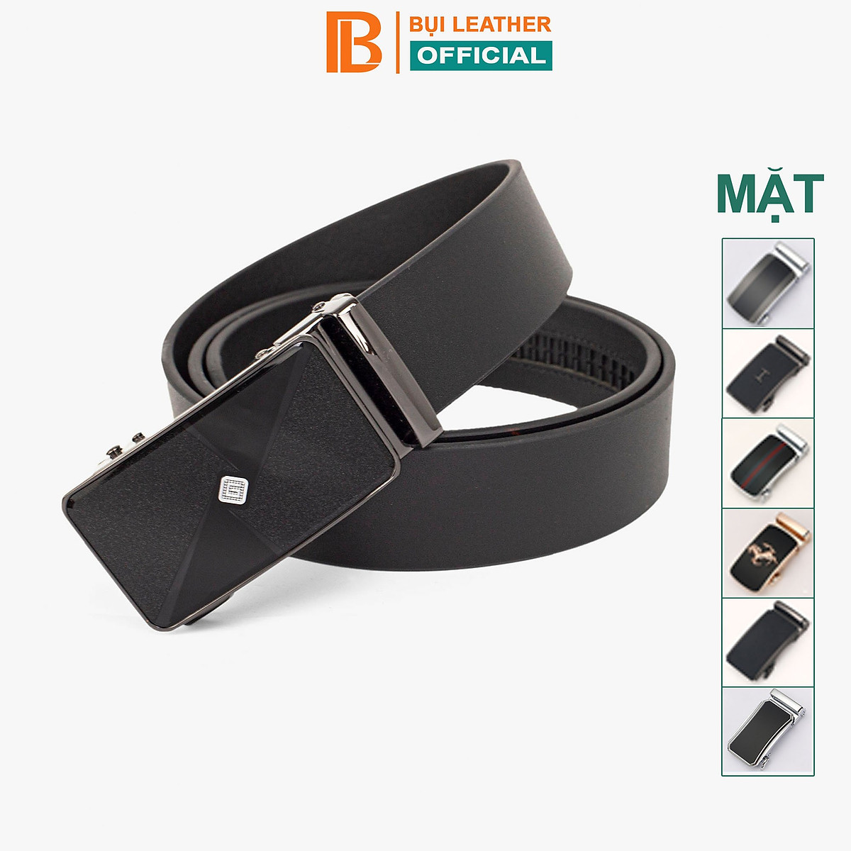 Thắt lưng nam, dây nịt nam da bò thật nguyên tấm Bụi Leather L110 - Khóa tự động, nhiều mặt khóa tùy chọn - Bảo hành 12 tháng